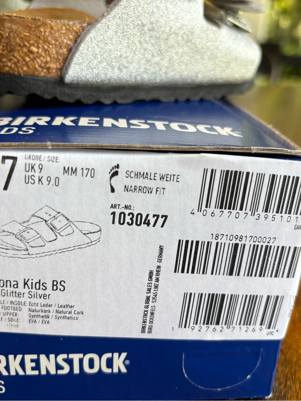Birkenstock Kids Glitter Double-Buckle Sandals in Gold